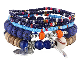 Armband Portinatx Blauw