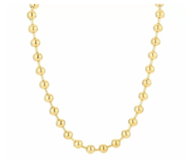 Ketting bolletjes gold