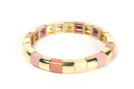 Naturel enamel damesarmband Elis