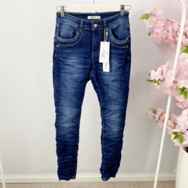 Broek Jewelly hart blauw