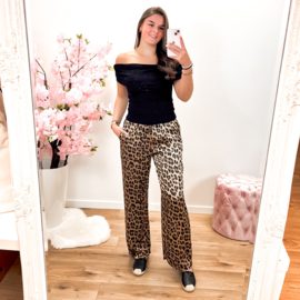 Broek Mia luipaard print