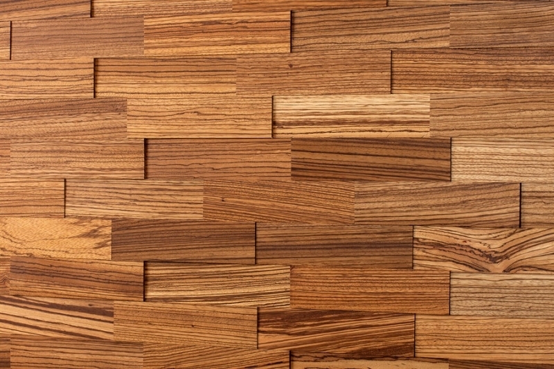 West African Zebrawood Wallington 3d Wooden Wallcovering