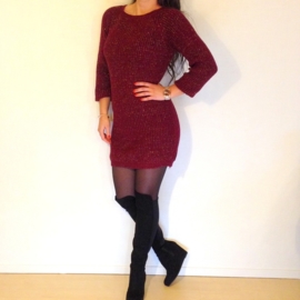 COMFY DRESS BORDEAUX RED