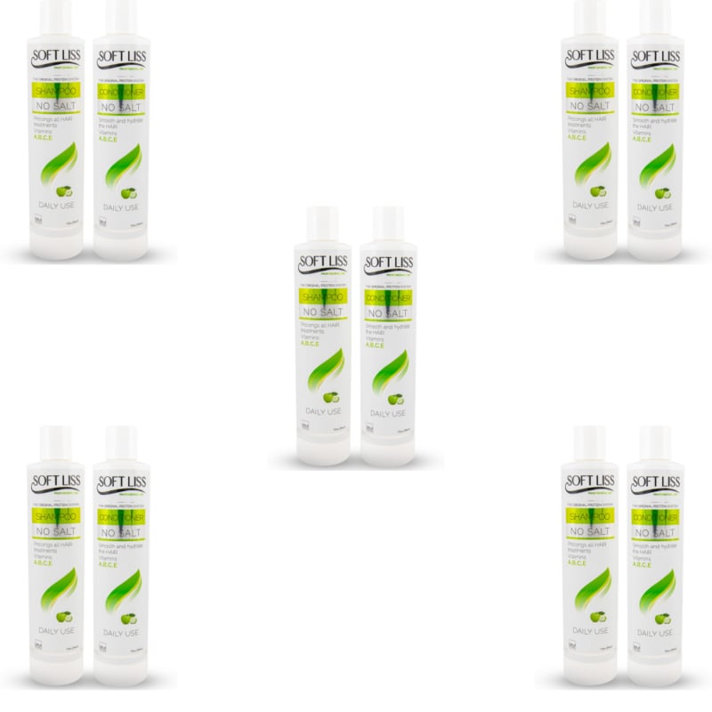 6  sets Softliss Shampoo & Conditioner (APPLE)  (10oz)