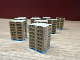 Pallet met dozen meloenen (set van 10) (1:50)