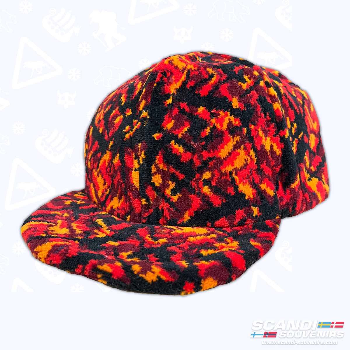 Deense Pluche Cap - Rood