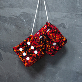 Dobbelsteen - Deense Pluche (Rood)