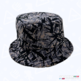 Deense Pluche Bucket Hat - ( Grijs )