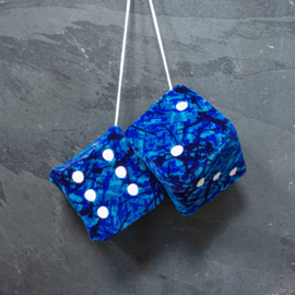 Dobbelsteen - Deense Pluche (Blauw)
