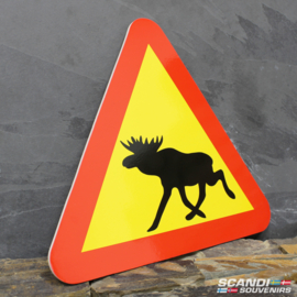 Moose Warning - Road Sign