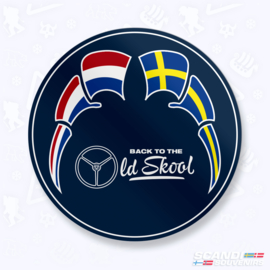 Back to the Oldskool | Vlaggen (NL-SE) - Sticker