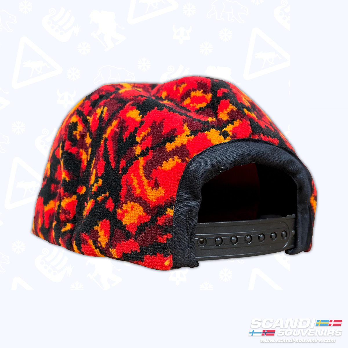 Casquette en Peluche Danoise - Rouge