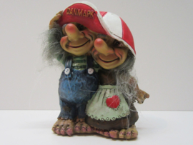 Couple de Trolls sous casquette Danoise