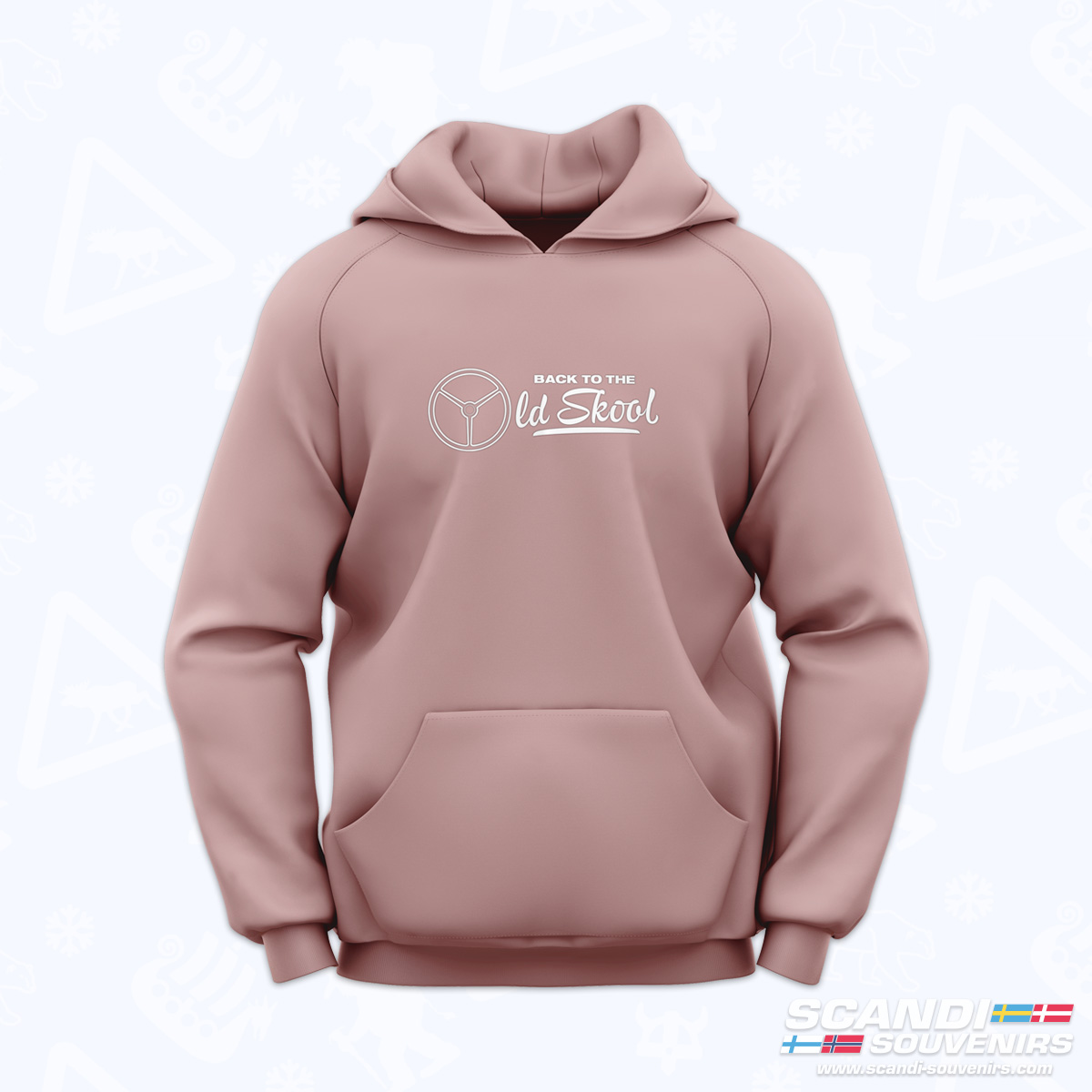 Back to the Oldskool  - Sweat à Capuche (Pink)