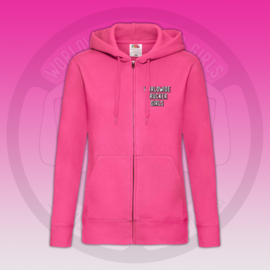 WorldWide Trucker Girls - Zip Hoodie (Pink)