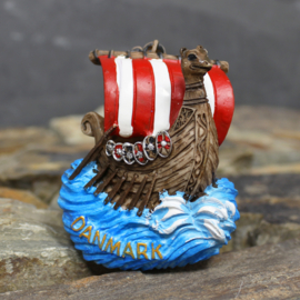 Aimant 3D Vikings Bateau