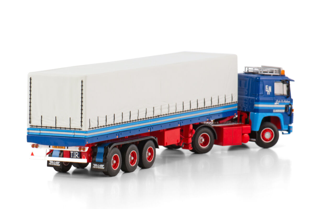 WSI 01-4261 Erik H Nielsen; SCANIA 1 SERIES 4X2 CLASSIC CURTAINSIDE TRAILER - 3 AXLE