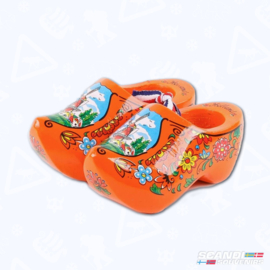Wooden Clogs - Orange