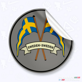 89. Crossed Flags (Sweden-Sweden)