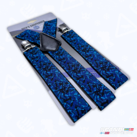Bretels - Deense Pluche (Blauw)
