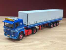 WSI 01-4261 Erik H Nielsen; SCANIA 1 SERIES 4X2 CLASSIC CURTAINSIDE TRAILER - 3 AXLE