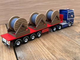 Scania 4 serie Skov & vlakke 4 asser met lading