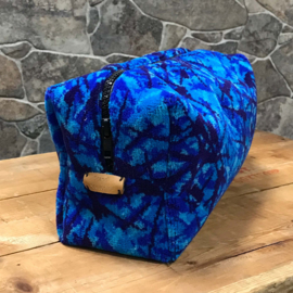 Toilet Tas - Deense Pluche (Blauw)