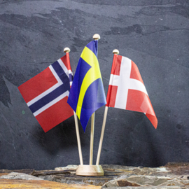  Support de drapeau scandinave pour tableau de bord