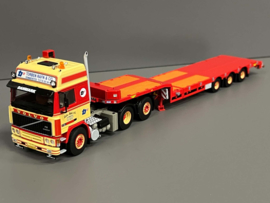 WSI 01-4445 Torben Rafn; VOLVO F12 GLOBETROTTER 6X2 TAG AXLE SEMI LOW LOADER - 3 AXLE