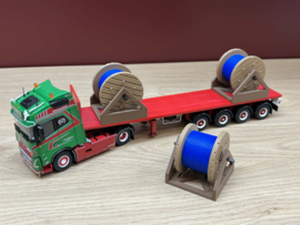Kabelhaspel op houder  (1:50) blauw