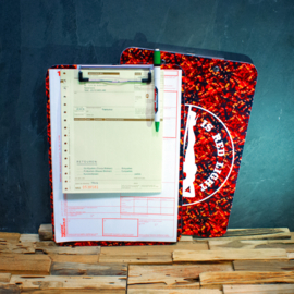 Clipboard Deense Pluche Print - The only light is red light