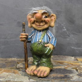 Troll met Wandelstok - Beeldje