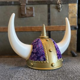 Viking helm - Deense Pluche (Paars)