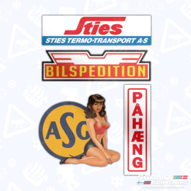 70. Cabine-Autocollant esemble 6 (ASG | Pahæng | Sties)