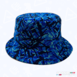Deense Pluche Bucket Hat - (Blauw)