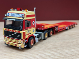 WSI 01-4445 Torben Rafn; VOLVO F12 GLOBETROTTER 6X2 TAG AXLE SEMI LOW LOADER - 3 AXLE