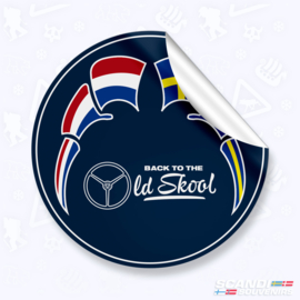 Back to the Oldskool | Vlaggen (NL-SE) - Sticker