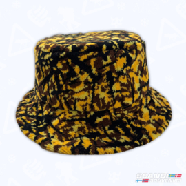 Deense Pluche Bucket Hat - (Geel)