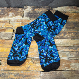 Danois Pluche Chaussettes - (Bleu)