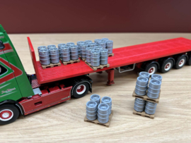Pallet met biervaten (set van 4) (1:50)
