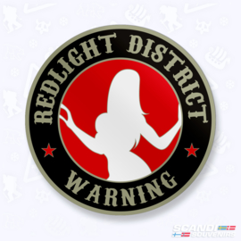 RedLight District Warning - Sticker