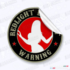 RedLight District Warning - Autocollant