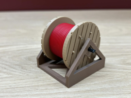 Kabelhaspel op houder  (1:50) rood