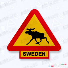 Moose Road sign - Sticker