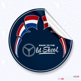 Back to the Oldskool | Vlaggen (NL-DK) - Sticker