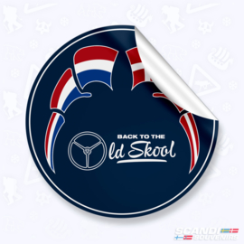 Back to the Oldskool | Vlaggen (NL-DK) - Autocollant