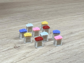 Bloemen Emmers met gemengde bloemen (set van 10) (1:50)