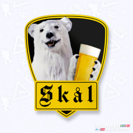122. Skal ours polaire (jaune)