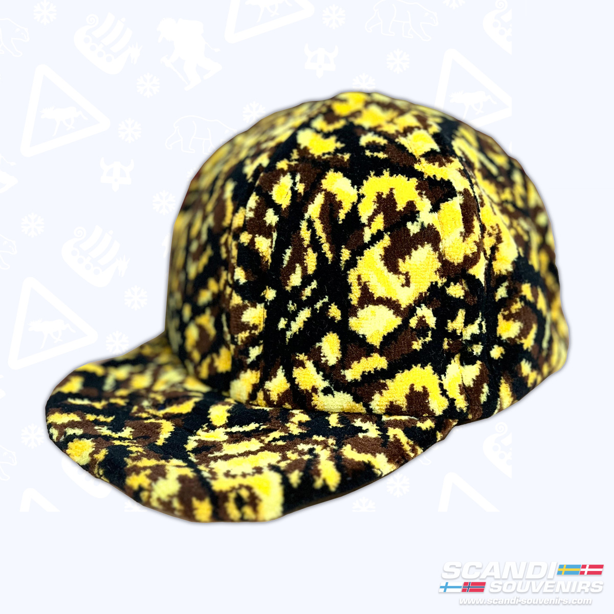 Deense Pluche Cap - Geel