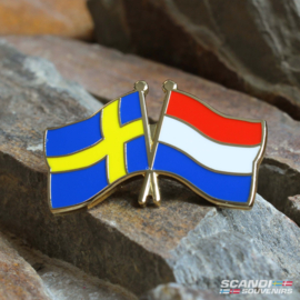 Vlaggen Zweden | Nederland - Pin